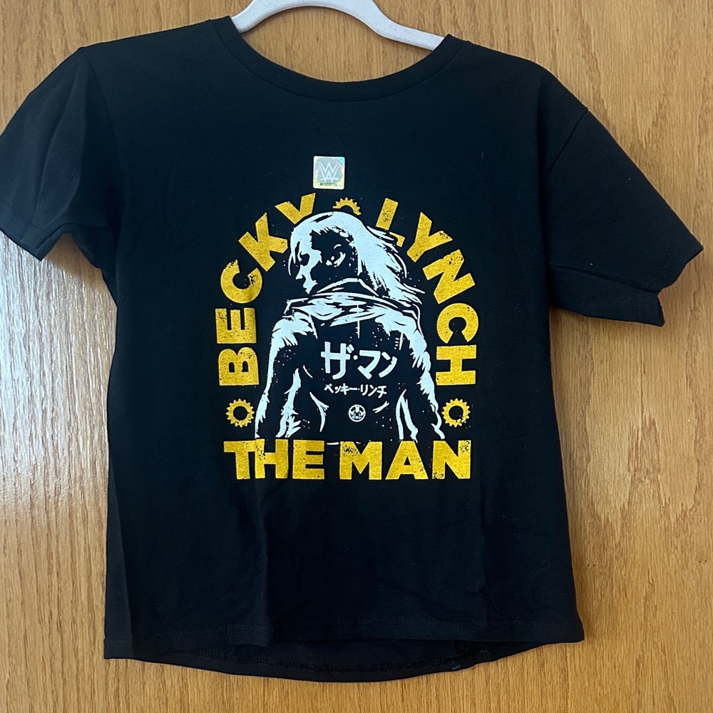 WWE Black and Yellow Becky Lynch Kids Tee